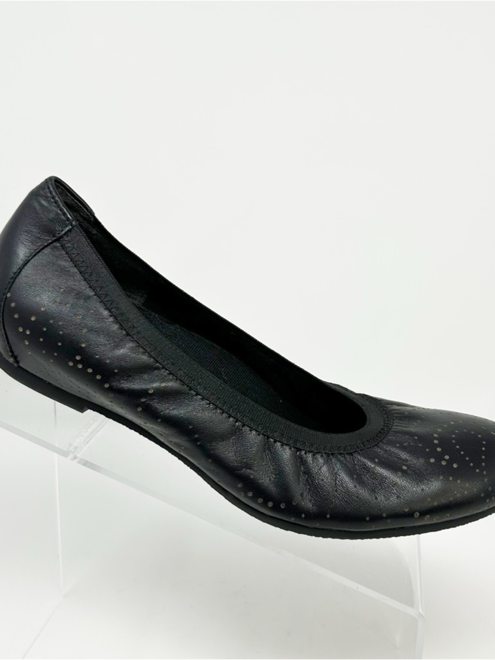 Munro American Womens Ballet Flats Black Metallic Dot Slip-On Comfort Size 9 M
